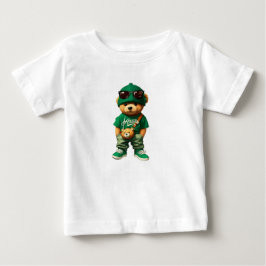 Para Bebê Camiseta do Urso de Pelúcia do Hip Hop Legal