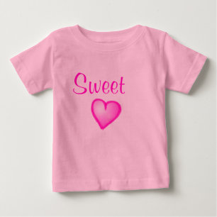 Para Bebê Camiseta doce