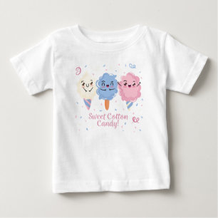 Para Bebê Camiseta Doce De Algodão Docinho