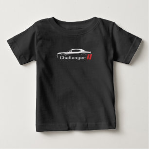 Para Bebê Camiseta Dodge Challenger Muscle Car Bandeira Amer