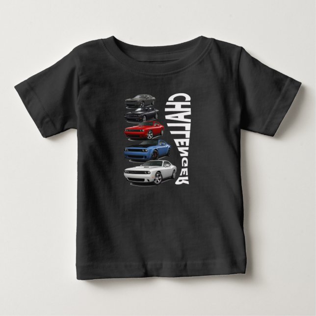 Para Bebê Camiseta Dodge Challenger SRT (Frente)