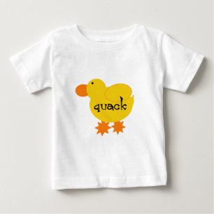Para Bebê Camiseta e presentes amarelos do grasnado do pato