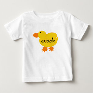 Para Bebê Camiseta e presentes amarelos do grasnado do pato