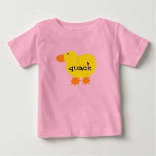 Para Bebê Camiseta e presentes amarelos do grasnado do pato