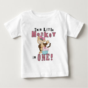 Para Bebê Camiseta e presentes cor-de-rosa do primeiro