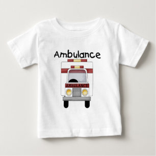 Para Bebê Camiseta e presentes da ambulância