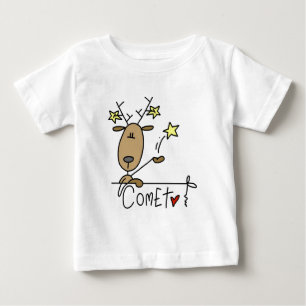 Para Bebê Camiseta e presentes da rena do cometa