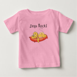 Para Bebê Camiseta e presentes da rocha dos cães