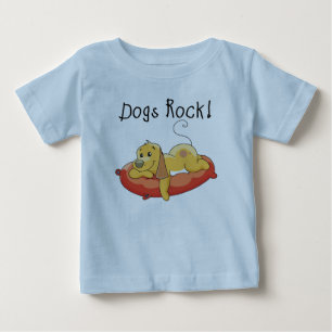 Para Bebê Camiseta e presentes da rocha dos cães
