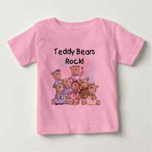 Para Bebê Camiseta e presentes da rocha dos ursos de ursinho