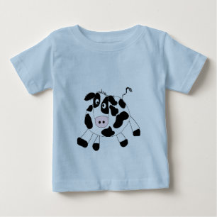 Para Bebê Camiseta e presentes da vaca da fazenda