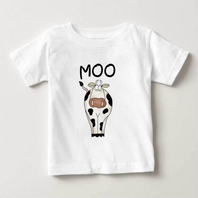 Para Bebê Camiseta e presentes da vaca do MOO (Frente)
