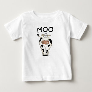Para Bebê Camiseta e presentes da vaca do MOO