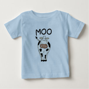 Para Bebê Camiseta e presentes da vaca do MOO