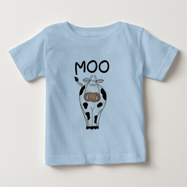 Para Bebê Camiseta e presentes da vaca do MOO (Frente)