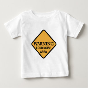 Para Bebê Camiseta e presentes de advertência da área do