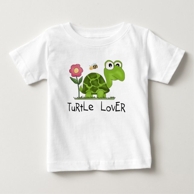 Para Bebê Camiseta e presentes do amante da tartaruga (Frente)