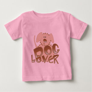 Para Bebê Camiseta e presentes do amante do cão de Brown