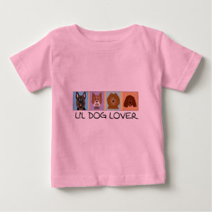 Para Bebê Camiseta e presentes do amante do cão pequeno