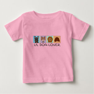 Para Bebê Camiseta e presentes do amante do cão pequeno