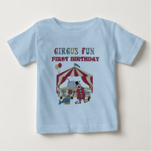 Para Bebê Camiseta e presentes do aniversário do circo