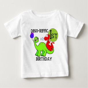 Para Bebê Camiseta e presentes do aniversário do dinossauro