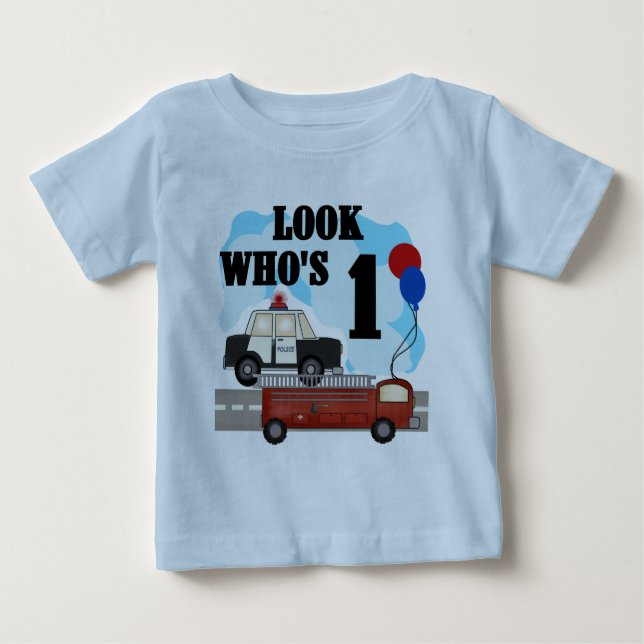 Para Bebê Camiseta e presentes do aniversário dos heróis (Frente)
