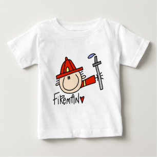 Para Bebê Camiseta e presentes do bombeiro
