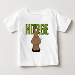 Para Bebê Camiseta e presentes do cavalo