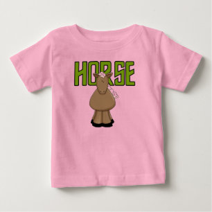Para Bebê Camiseta e presentes do cavalo
