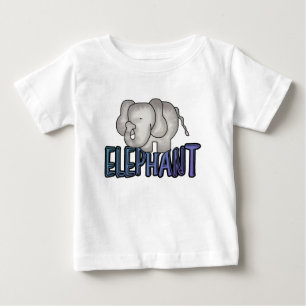 Para Bebê Camiseta e presentes do elefante