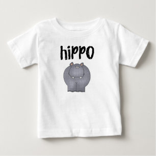 Para Bebê Camiseta e presentes do hipopótamo