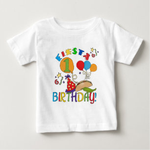 Para Bebê Camiseta e presentes do primeiro aniversario da