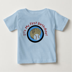 Para Bebê Camiseta e presentes do primeiro aniversario do