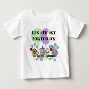 Para Bebê Camiseta e presentes do primeiro aniversario dos