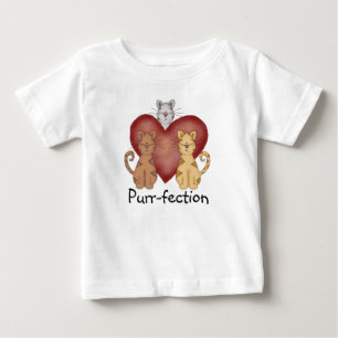 Para Bebê Camiseta e presentes do purr-fection dos gatos