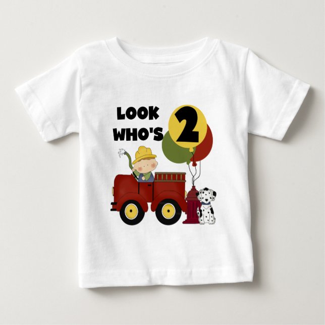 Para Bebê Camiseta e presentes do segundo aniversário do (Frente)