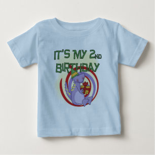 Para Bebê Camiseta e presentes do segundo aniversário do