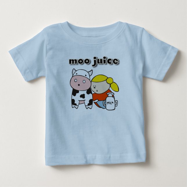 Para Bebê Camiseta e presentes do suco do MOO (Frente)