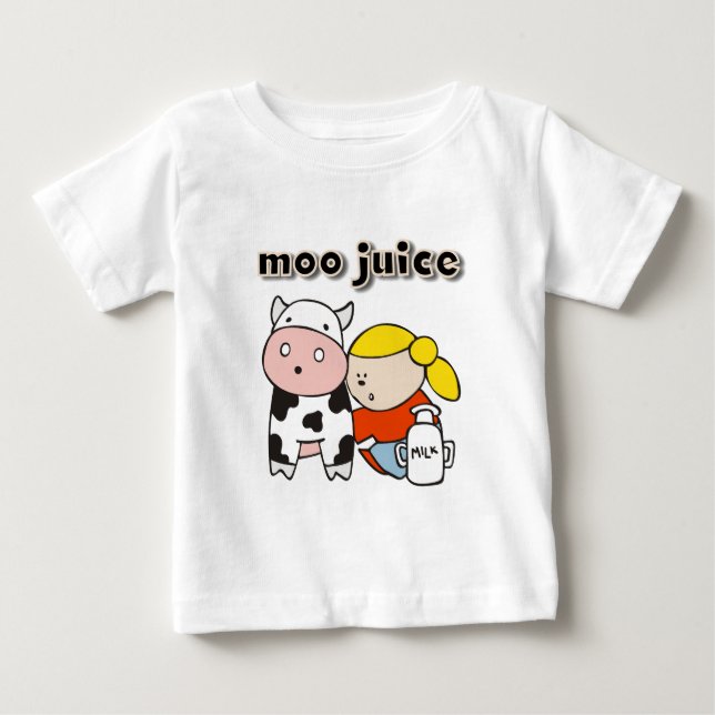 Para Bebê Camiseta e presentes do suco do MOO (Frente)
