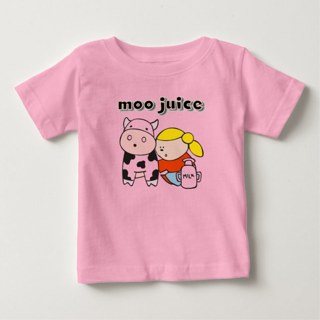 Para Bebê Camiseta e presentes do suco do MOO (Frente)