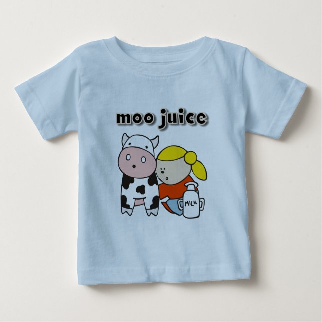 Para Bebê Camiseta e presentes do suco do MOO (Frente)