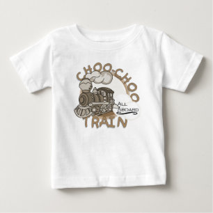 Para Bebê Camiseta e presentes do trem de Choo Choo