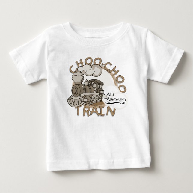 Para Bebê Camiseta e presentes do trem de Choo Choo (Frente)