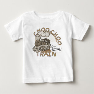 Para Bebê Camiseta e presentes do trem de Choo-Choo