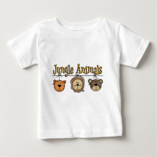 Para Bebê Camiseta e presentes dos animais da selva