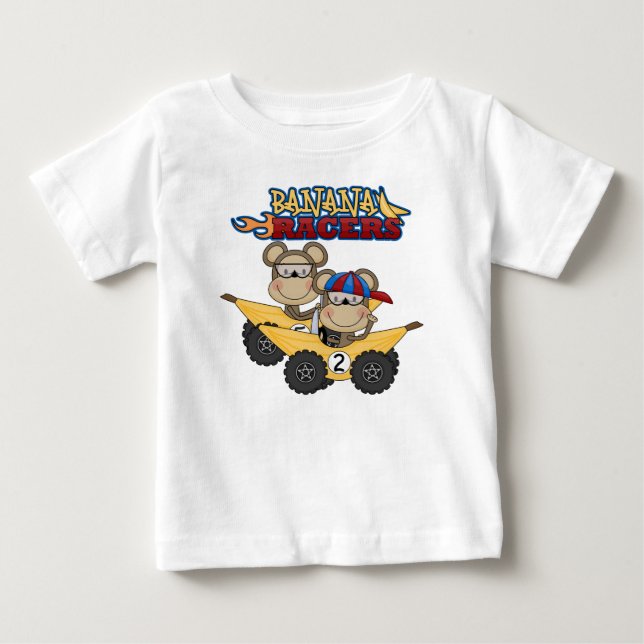 Para Bebê Camiseta e presentes dos pilotos da banana (Frente)