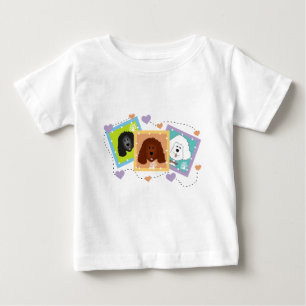 Para Bebê Camiseta e presentes dos retratos do cão