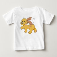 Camiseta e presentes felizes do cão de Brown