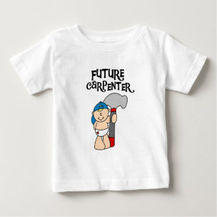 Para Bebê Camiseta e presentes futuros do carpinteiro do